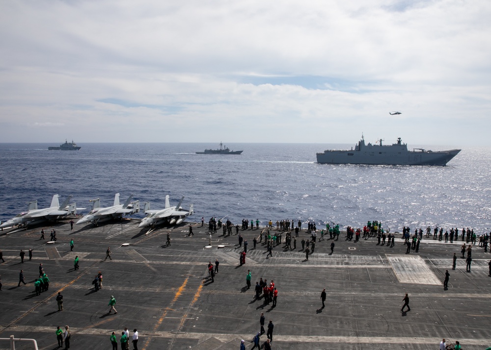 USS George H.W. Bush (CVN 77) Combined Operations with Spanish Navy