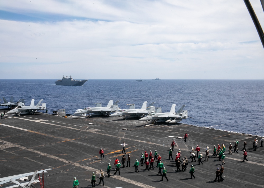 USS George H.W. Bush (CVN 77) Combined Operations with Spanish Navy