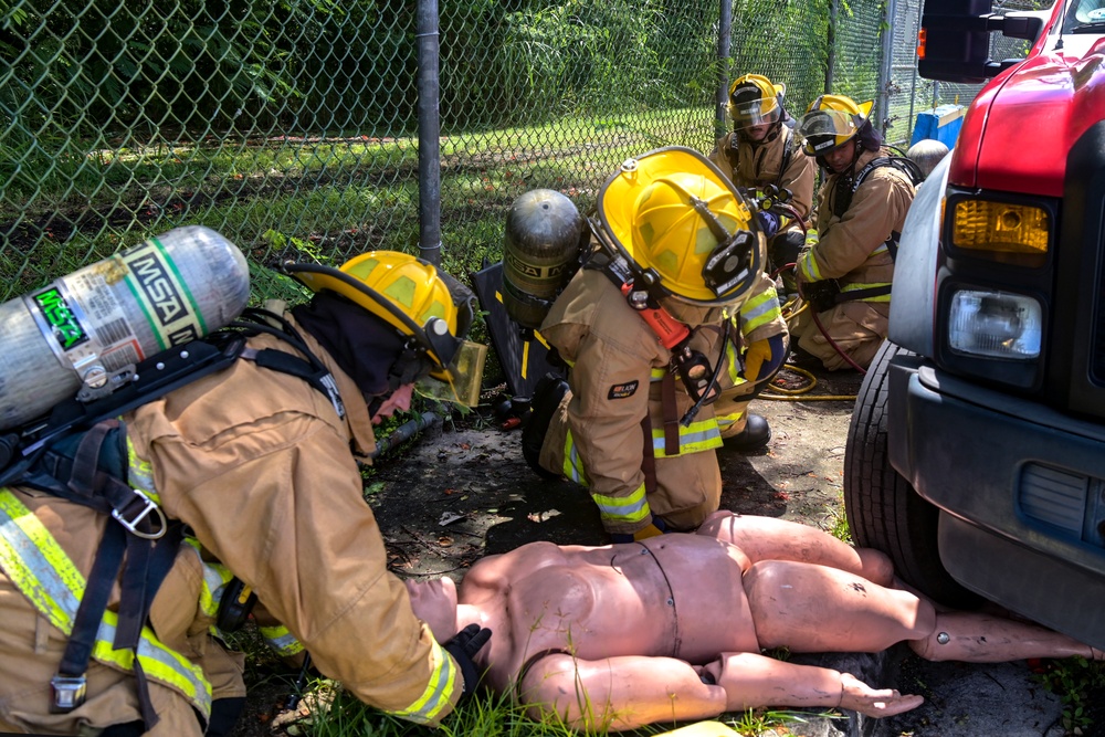 156th Wing Fire Emergency Services Vehicle Extrication Exercise