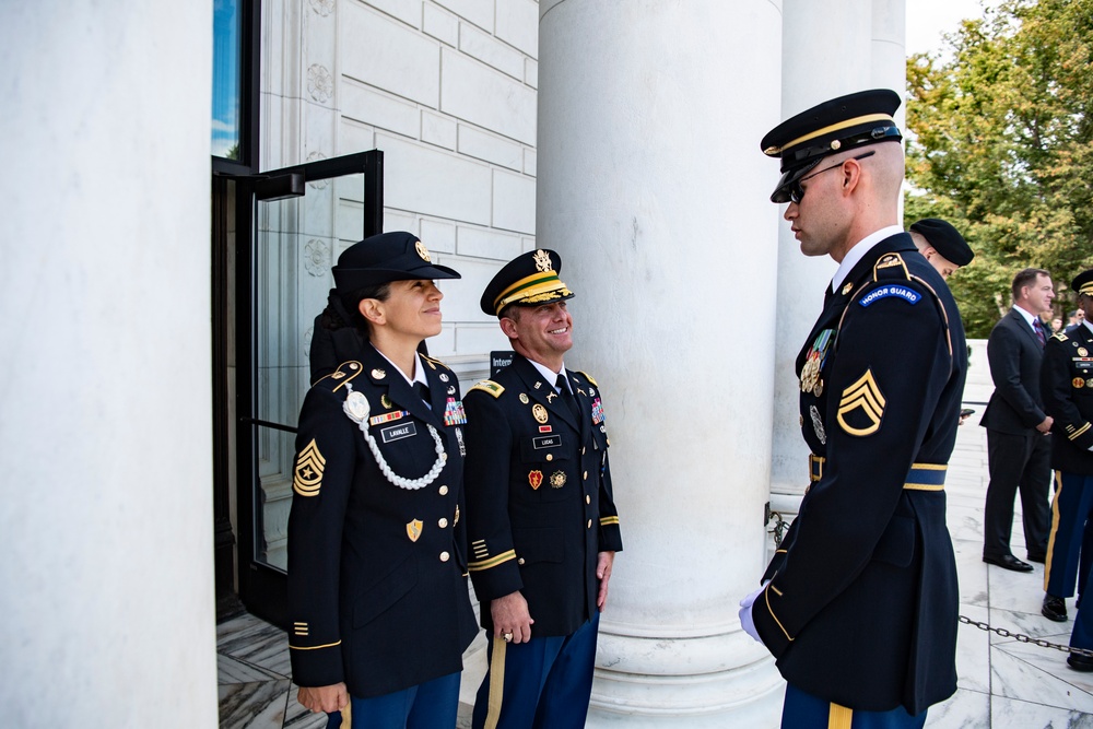 Office of the Provost Marshal General Conduct a Public Wreath-Laying Ceremony at the Tomb of the Unknown Soldier