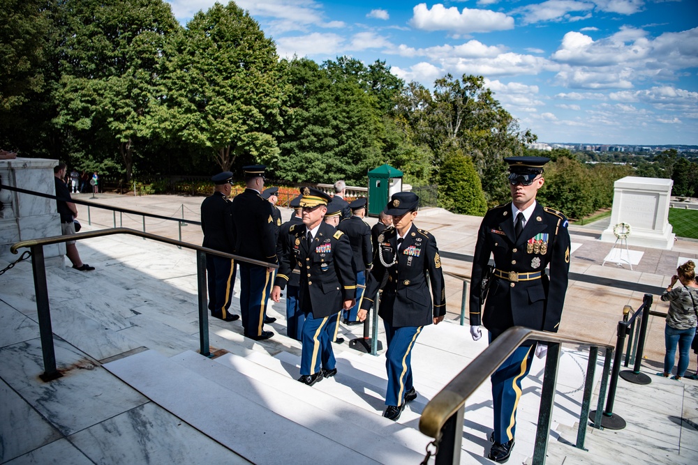 Office of the Provost Marshal General Conduct a Public Wreath-Laying Ceremony at the Tomb of the Unknown Soldier