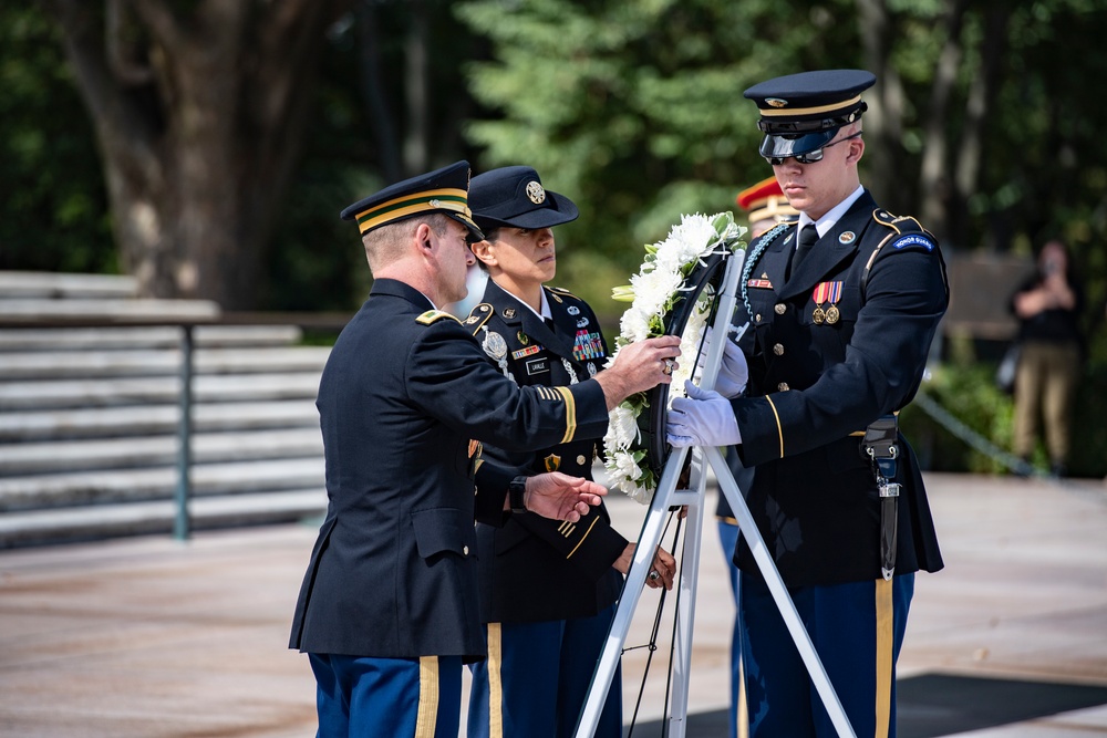 Office of the Provost Marshal General Conduct a Public Wreath-Laying Ceremony at the Tomb of the Unknown Soldier