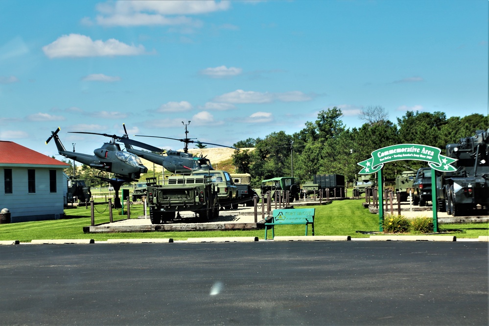 Fort McCoy's Equipment Park in historic Commemorative Area