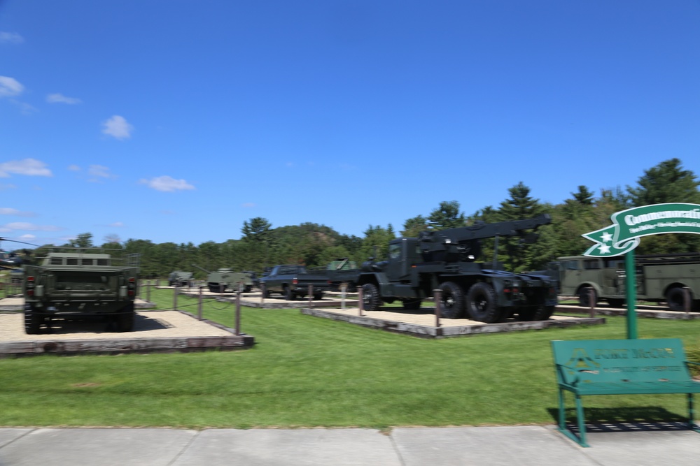 Fort McCoy's Equipment Park in historic Commemorative Area