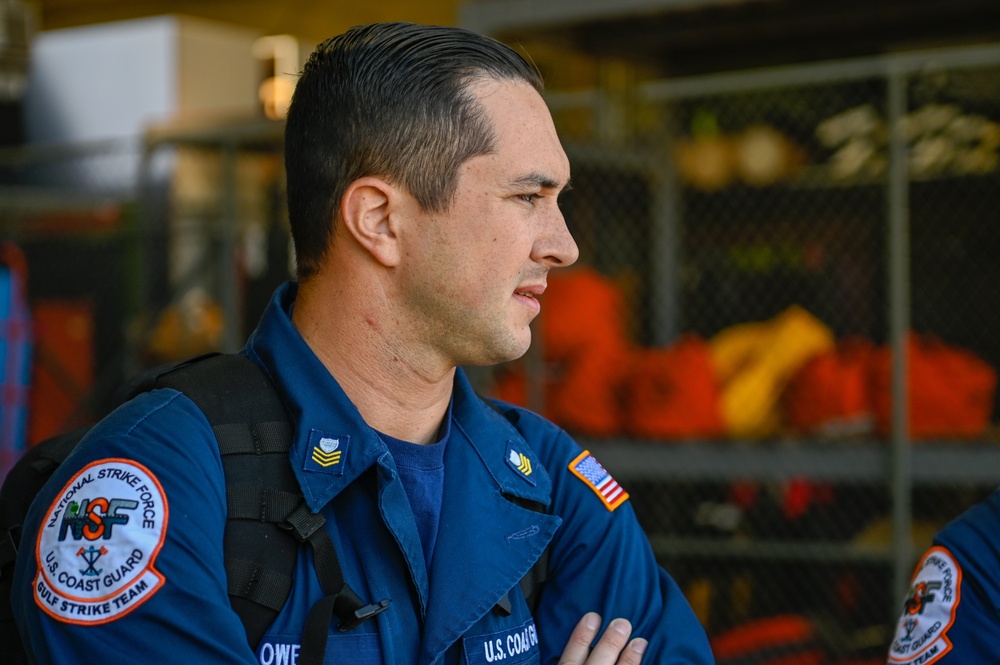 Coast Guard personnel prepares to respond to Hurricane Ian