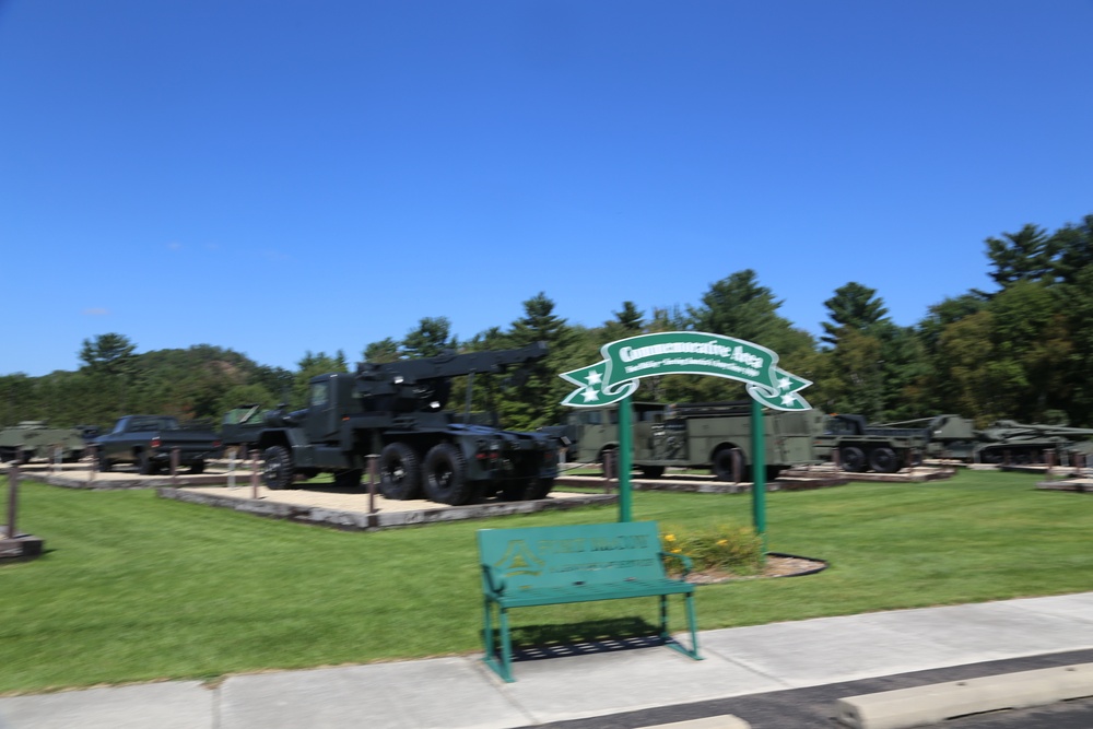 Fort McCoy's Equipment Park in historic Commemorative Area