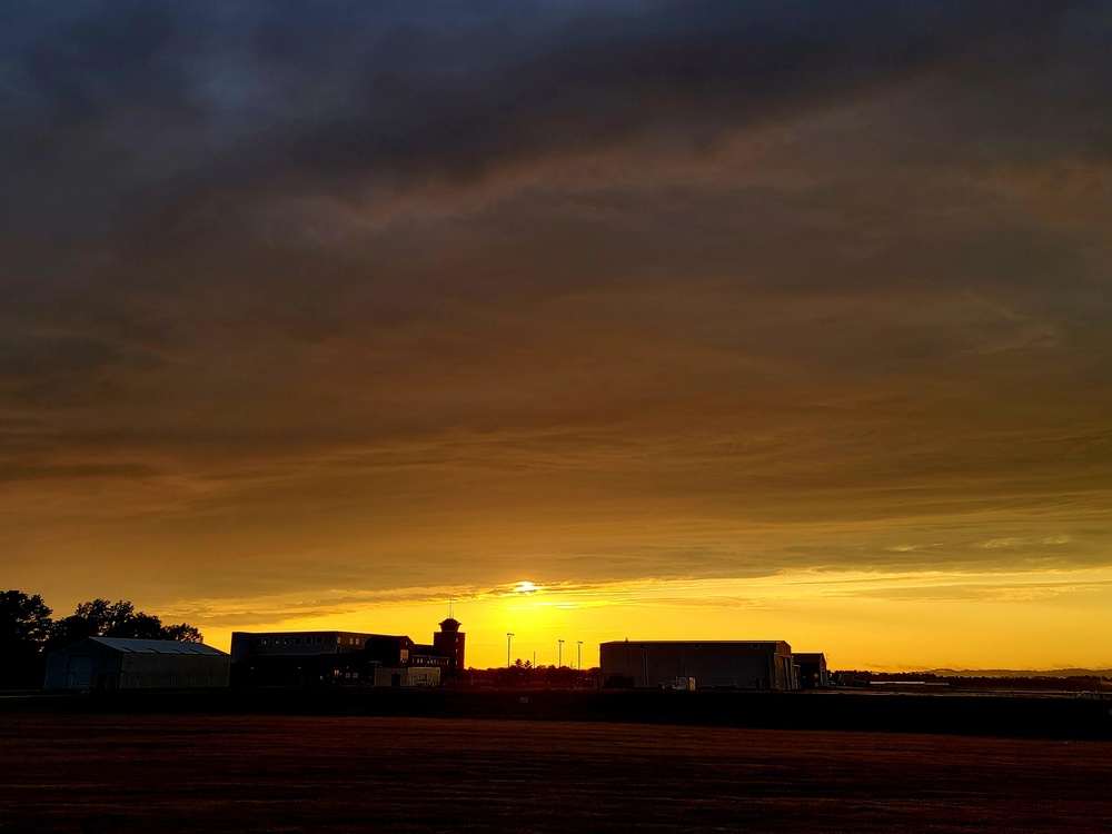 September Sunset at Sparta-Fort McCoy Airport