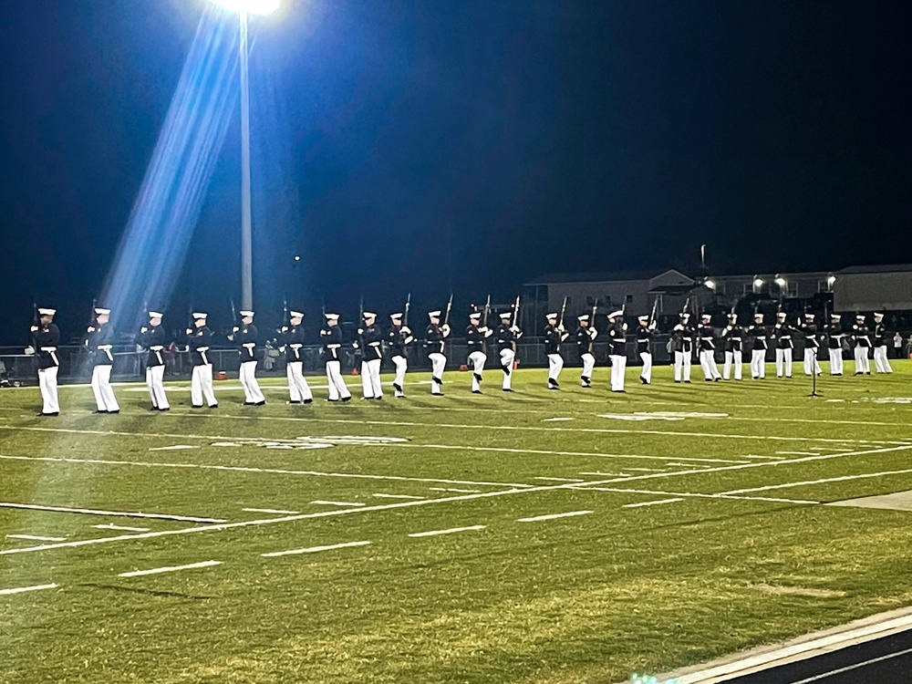 Silent Drill Platoon Performs at Louisa County High School, Virginia