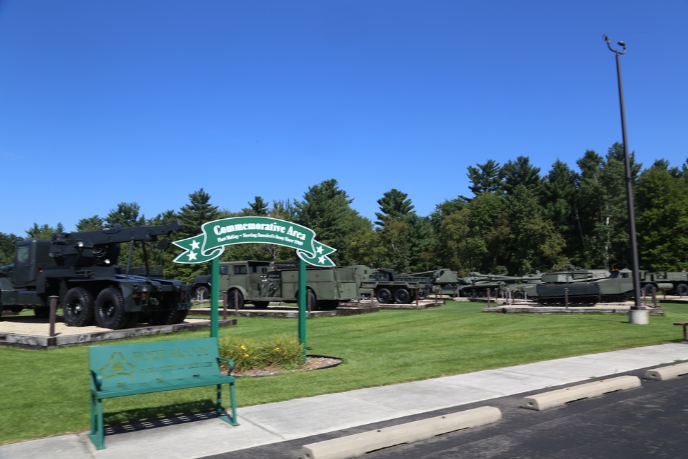 Fort McCoy's Equipment Park in historic Commemorative Area