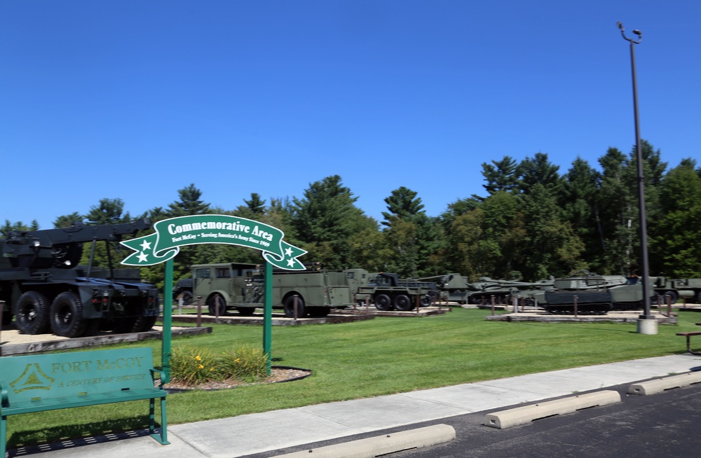 Fort McCoy's Equipment Park in historic Commemorative Area