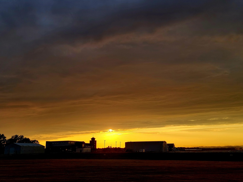 September Sunset at Sparta-Fort McCoy Airport