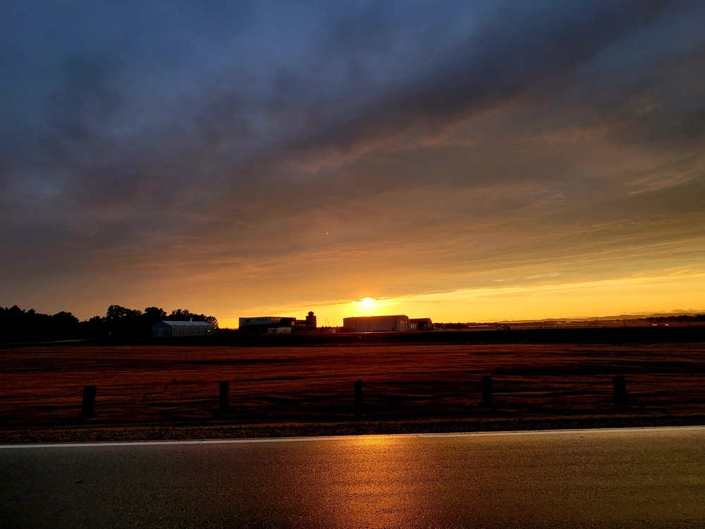 September Sunset at Sparta-Fort McCoy Airport