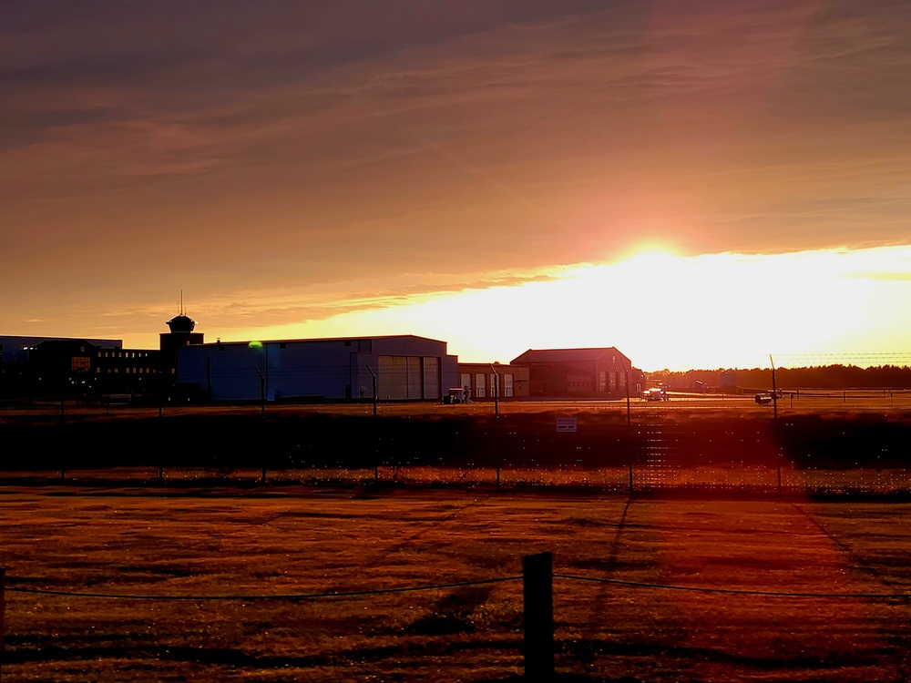 September Sunset at Sparta-Fort McCoy Airport