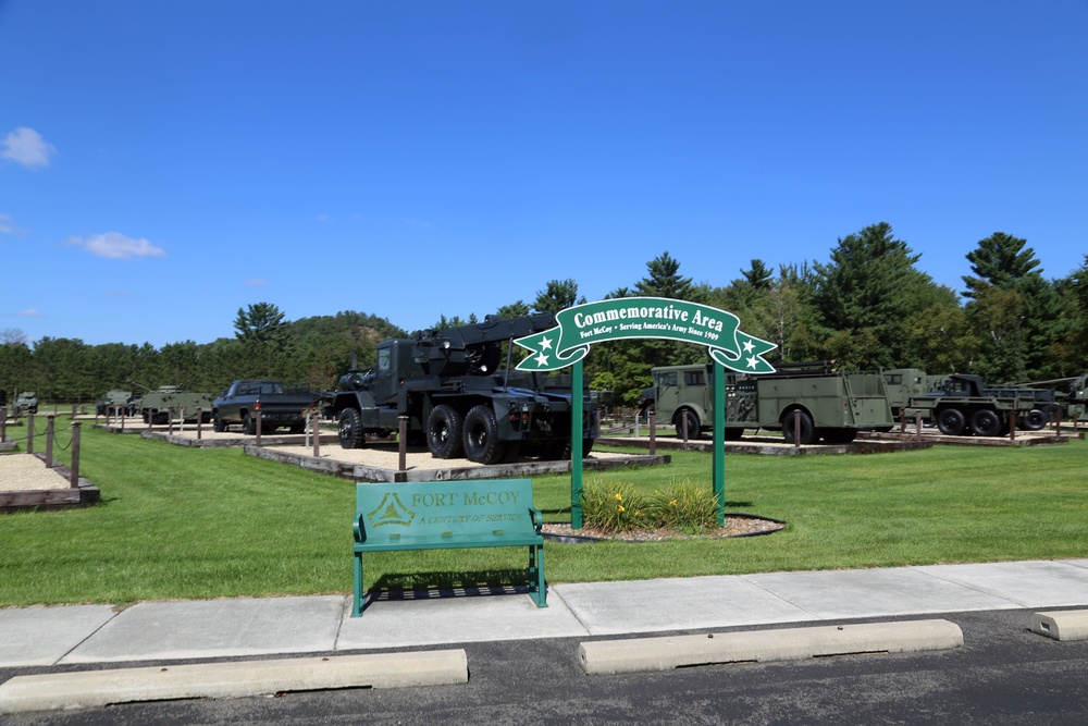 Fort McCoy's Equipment Park in historic Commemorative Area