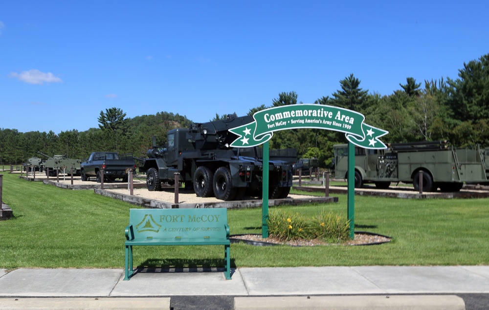 Fort McCoy's Equipment Park in historic Commemorative Area