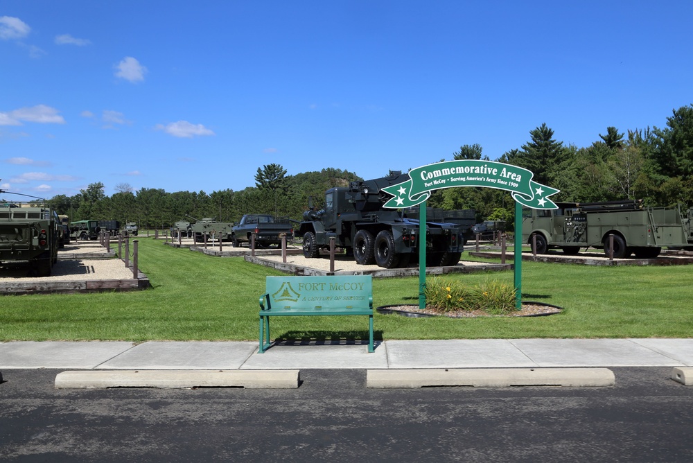 Fort McCoy's Equipment Park in historic Commemorative Area