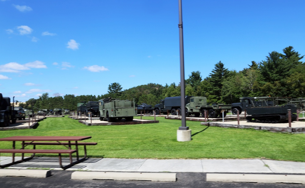 Fort McCoy's Equipment Park in historic Commemorative Area