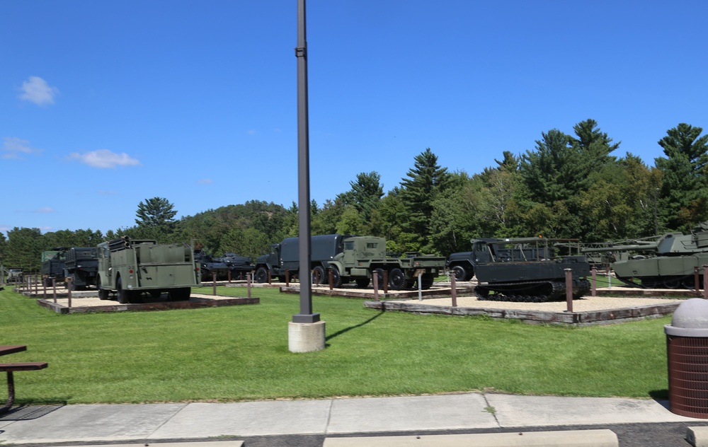 Fort McCoy's Equipment Park in historic Commemorative Area