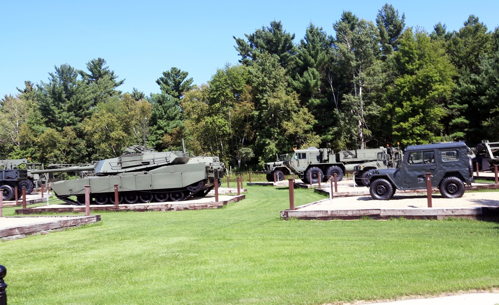 Fort McCoy's Equipment Park in historic Commemorative Area