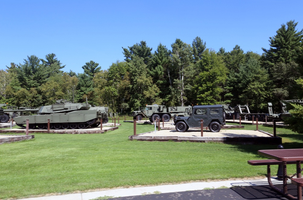 Fort McCoy's Equipment Park in historic Commemorative Area