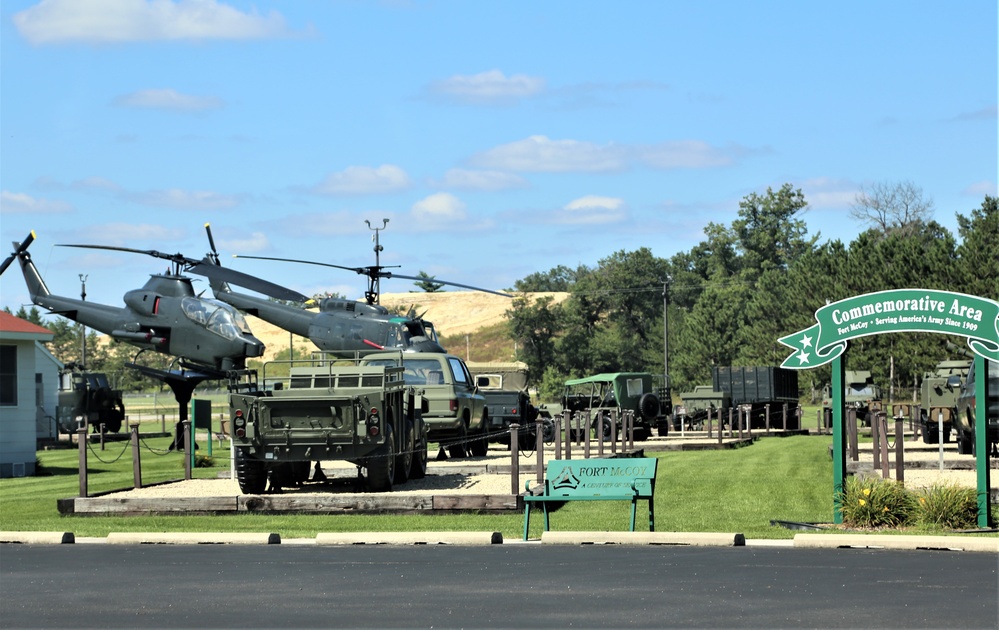 Fort McCoy's Equipment Park in historic Commemorative Area