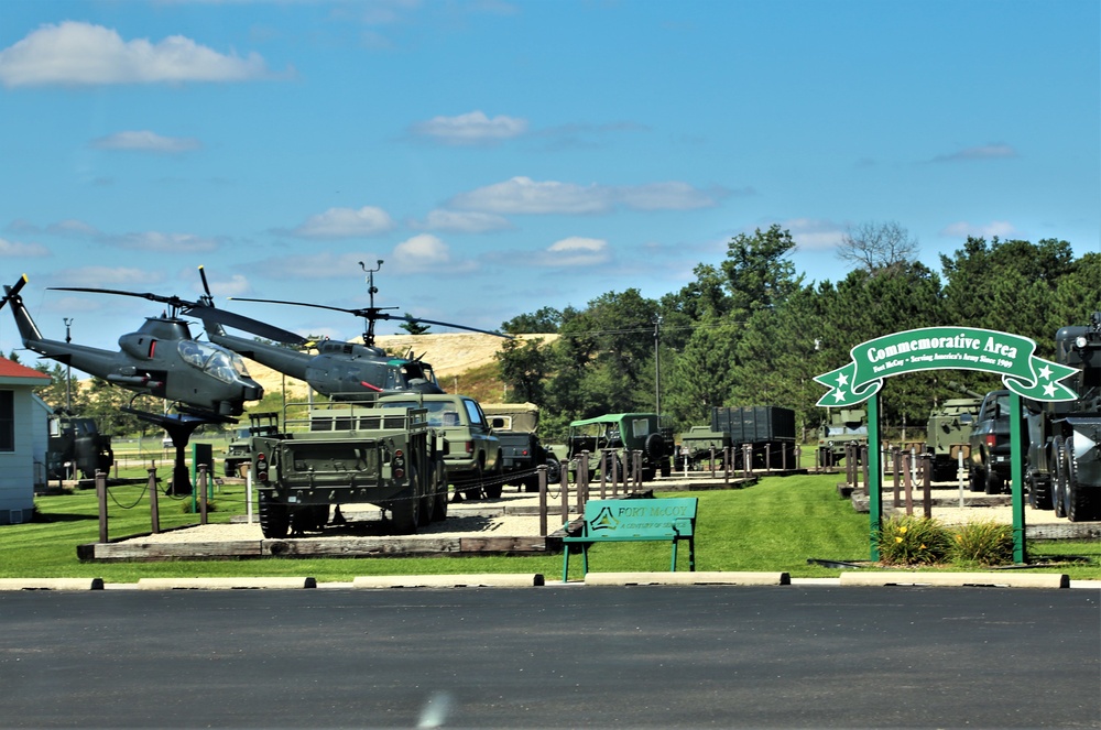 Fort McCoy's Equipment Park in historic Commemorative Area