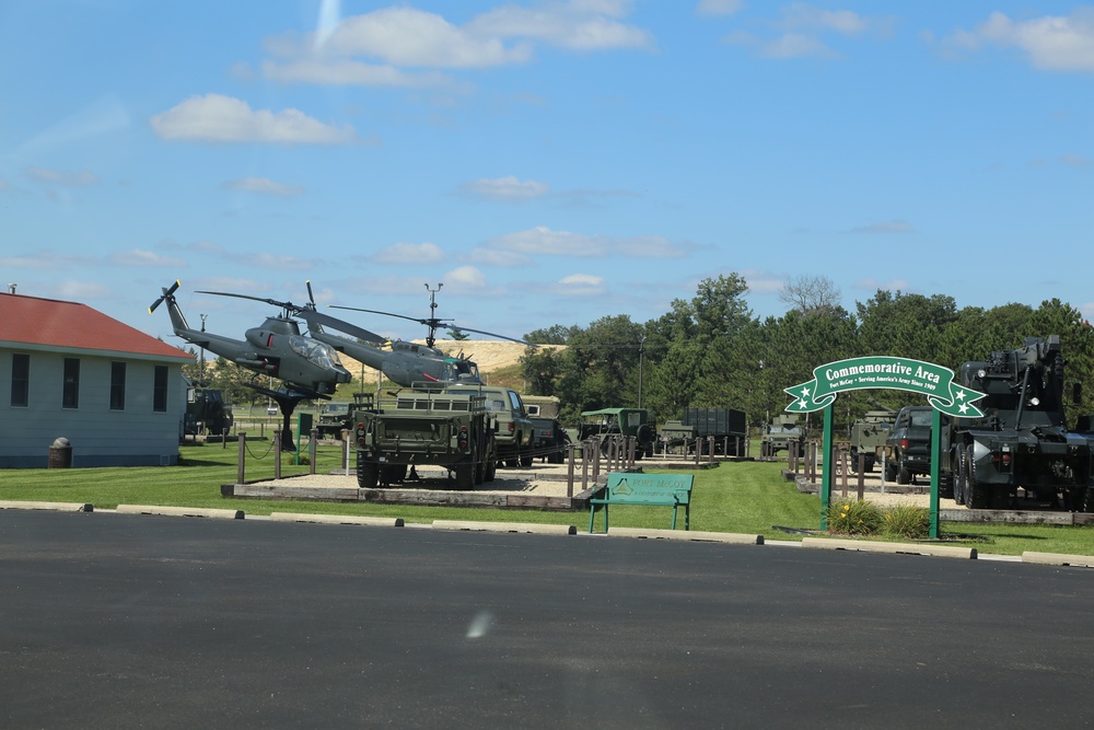 Fort McCoy's Equipment Park in historic Commemorative Area