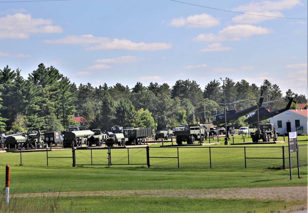 Fort McCoy's Equipment Park in historic Commemorative Area