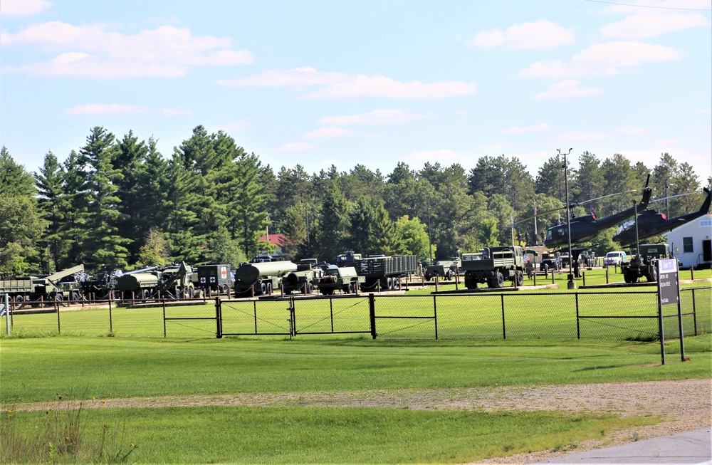 Fort McCoy's Equipment Park in historic Commemorative Area