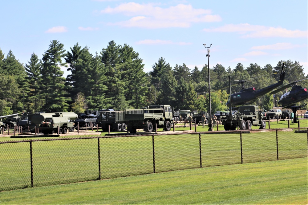 Fort McCoy's Equipment Park in historic Commemorative Area