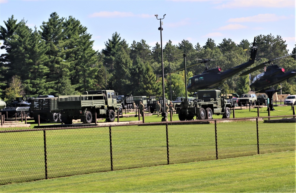 Fort McCoy's Equipment Park in historic Commemorative Area