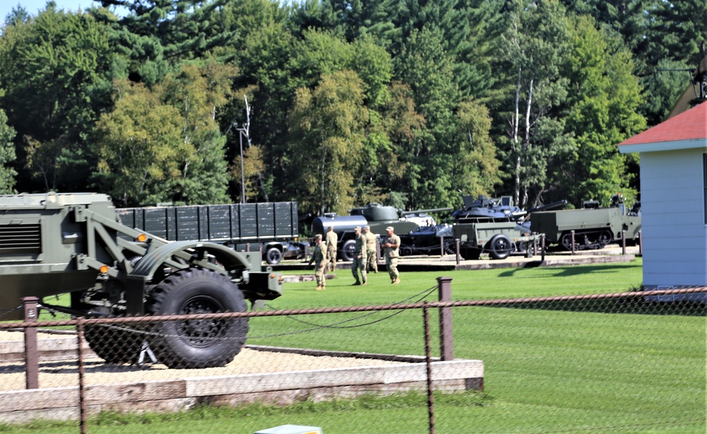 Fort McCoy's Equipment Park in historic Commemorative Area