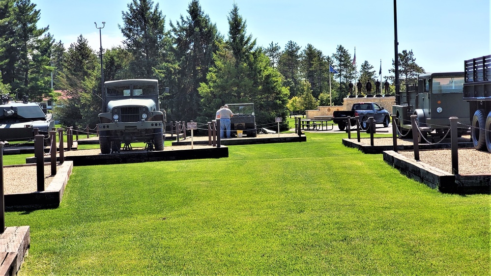 Fort McCoy's Equipment Park in historic Commemorative Area