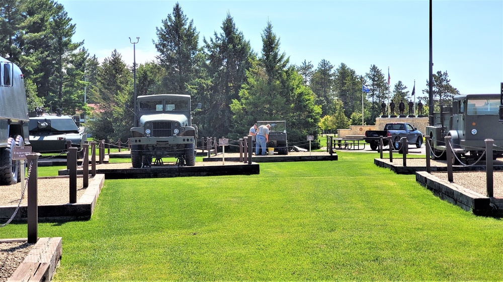 Fort McCoy's Equipment Park in historic Commemorative Area