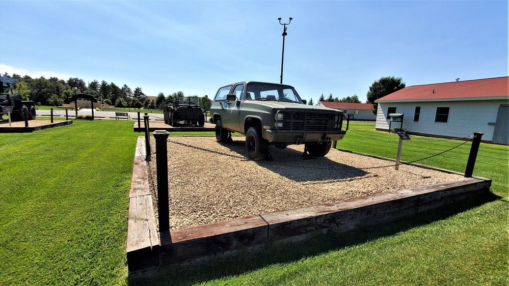 Fort McCoy's Equipment Park in historic Commemorative Area