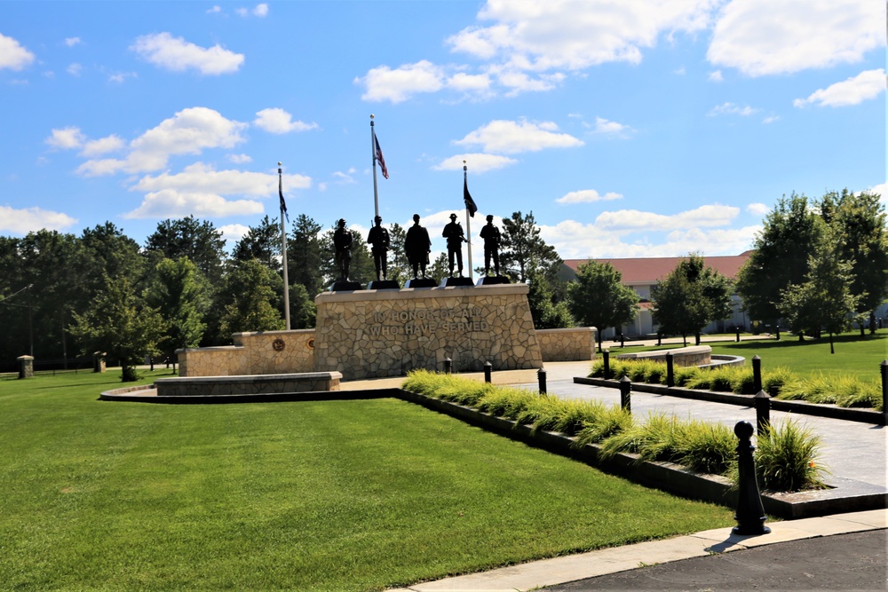 Fort McCoy's Veterans Memorial Plaza at historic Commemorative Area