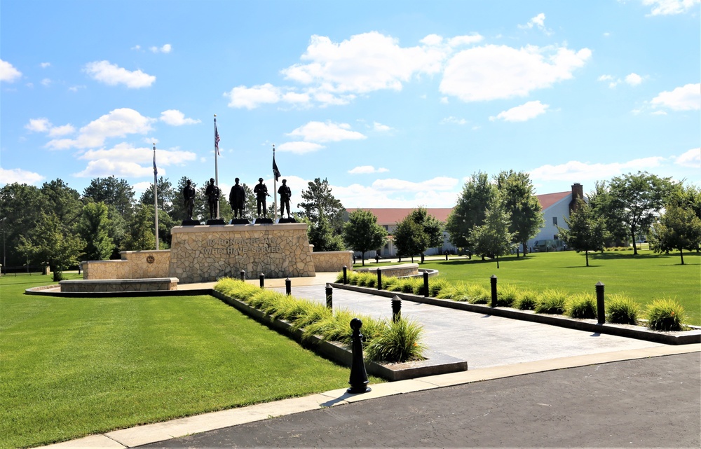 Fort McCoy's Veterans Memorial Plaza at historic Commemorative Area