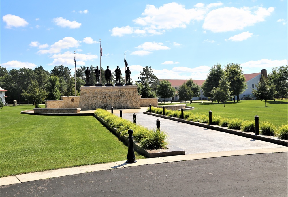 Fort McCoy's Veterans Memorial Plaza at historic Commemorative Area