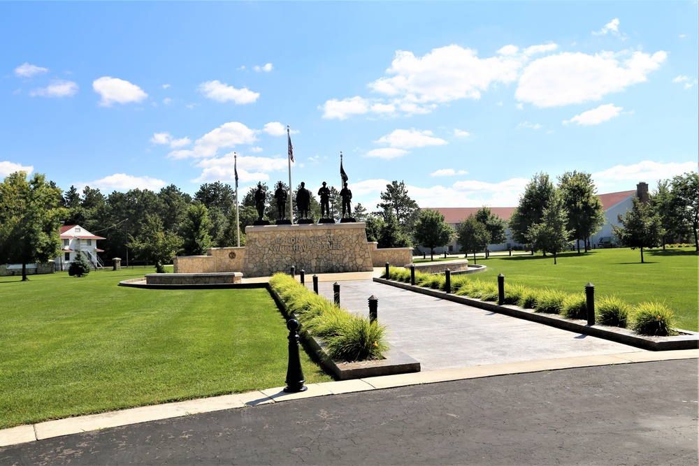 Fort McCoy's Veterans Memorial Plaza at historic Commemorative Area