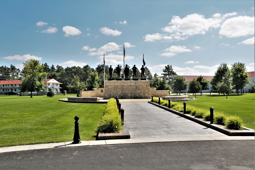 Fort McCoy's Veterans Memorial Plaza at historic Commemorative Area