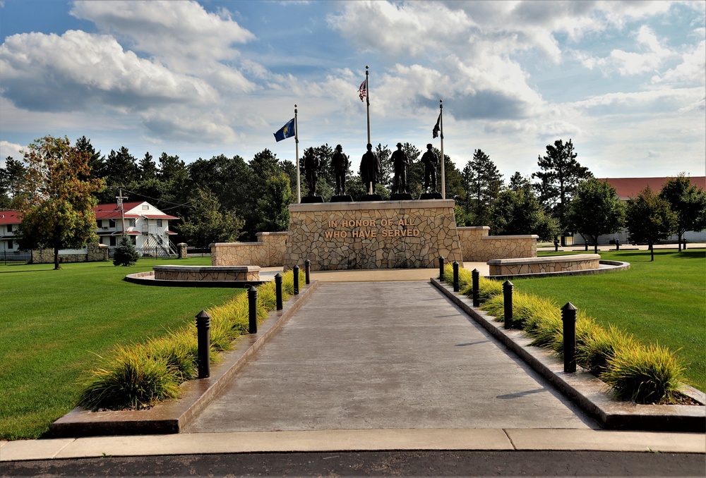 Fort McCoy's Veterans Memorial Plaza at historic Commemorative Area