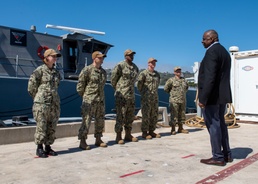SECDEF visit highlights autonomous vehicle innovations at NIWC Pacific