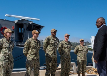 SECDEF visit highlights autonomous vehicle innovations at NIWC Pacific