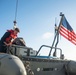 U.S. Sailor Prepares A RHIB For Operations