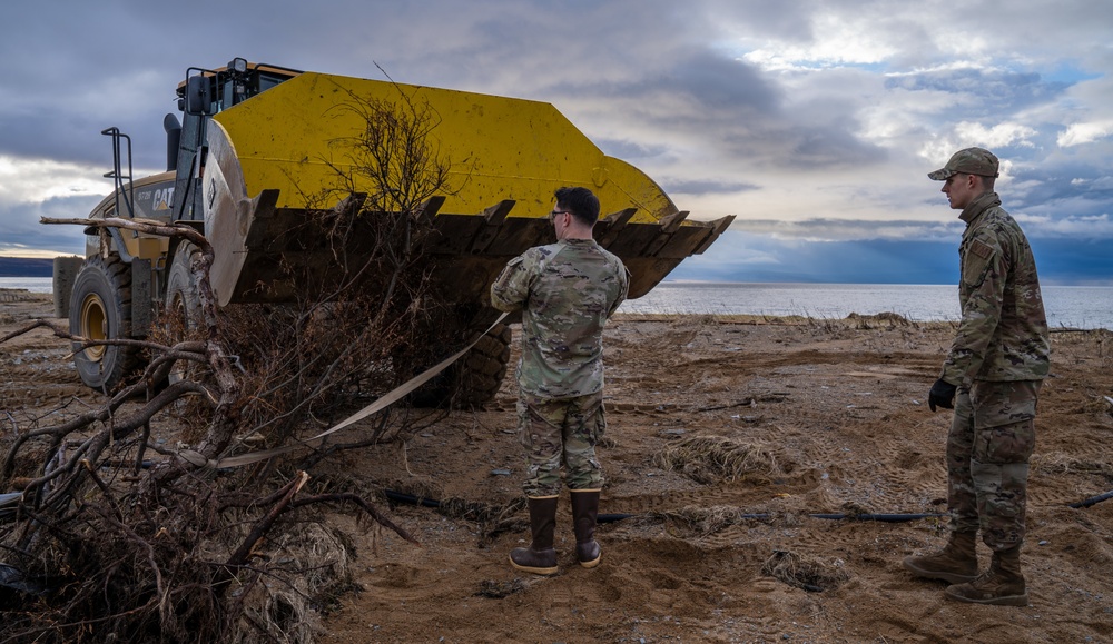 Joint Task Force-Alaska works storm recovery efforts in Golovin, Alaska for Operation Merbok Response