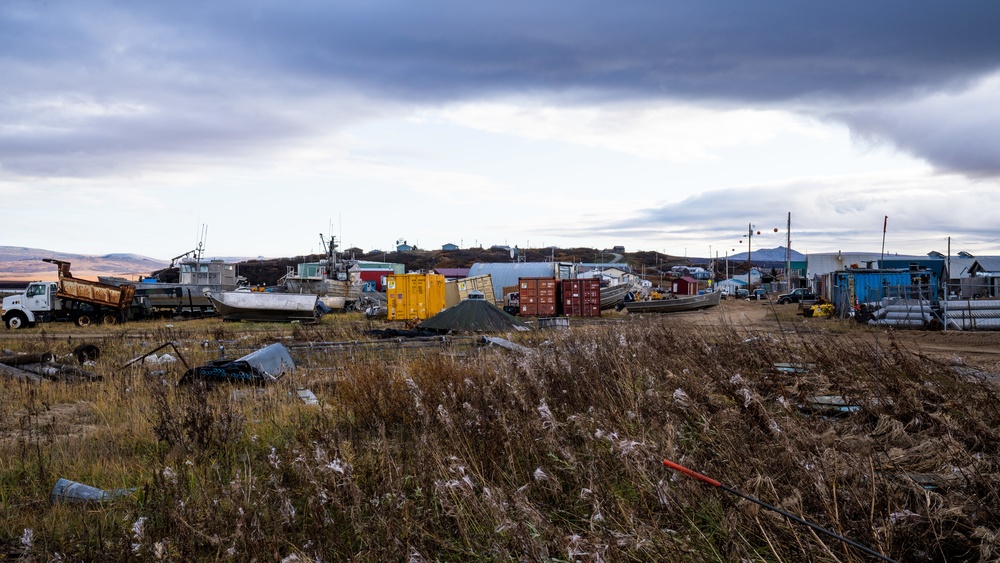 Joint Task Force-Alaska works storm recovery efforts in Golovin, Alaska for Operation Merbok Response