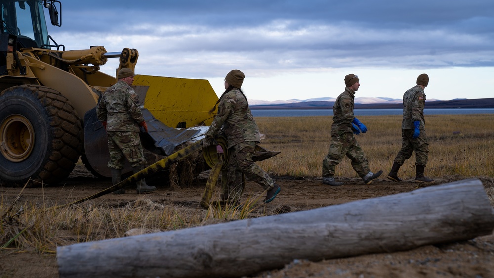 Joint Task Force-Alaska works storm recovery efforts in Golovin, Alaska for Operation Merbok Response