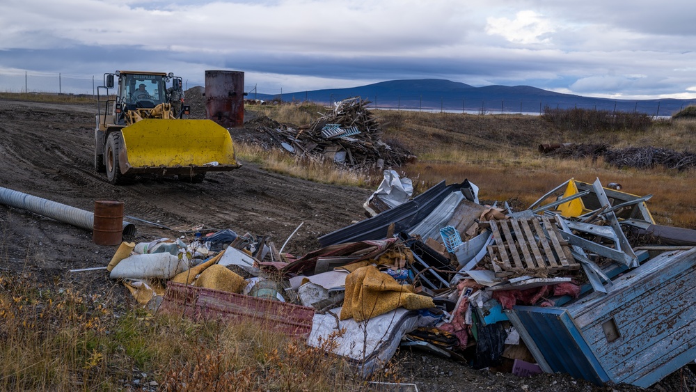 Joint Task Force-Alaska works storm recovery efforts in Golovin, Alaska for Operation Merbok Response