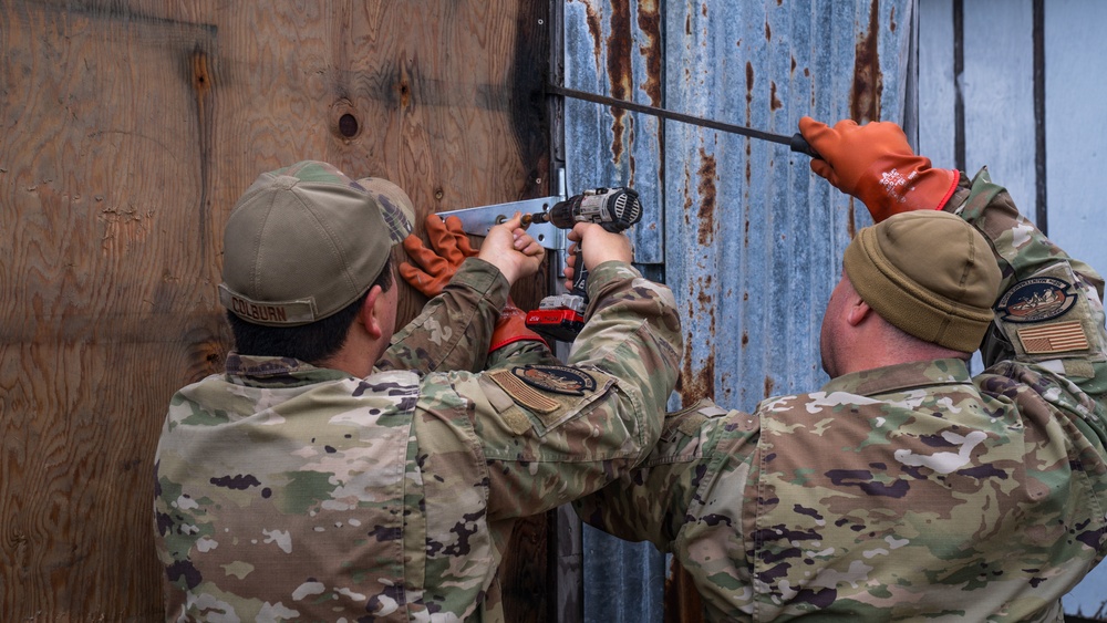 Joint Task Force-Alaska works storm recovery efforts in Golovin, Alaska for Operation Merbok Response