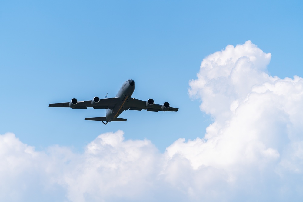 KC-135 Stratotanker aircraft departs from MacDill